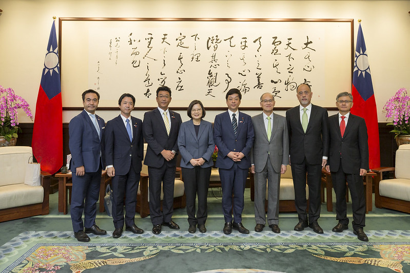 接見日本自民黨眾議員　總統盼支持臺灣參與CPTPP　讓臺灣對區域經貿整合做出貢獻