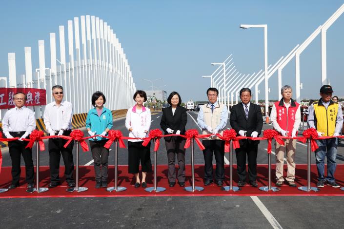 海尾寮橋改建完工啟用 台南市續爭取三百三十億治水預算