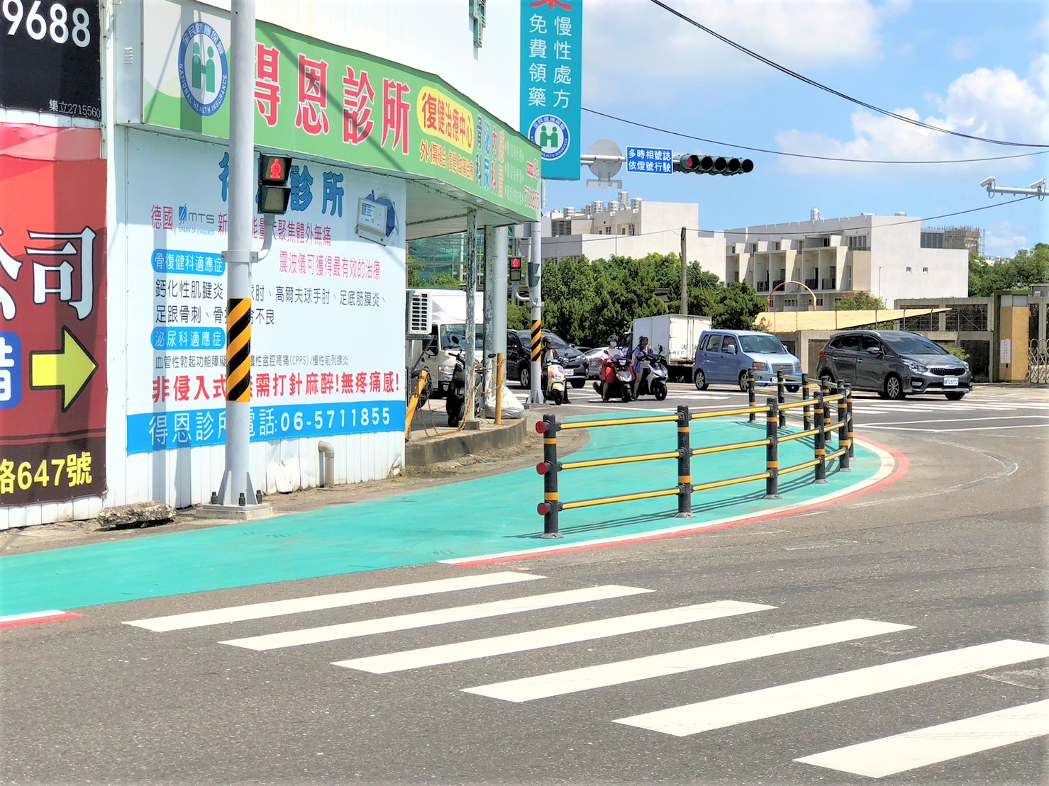 市道173線新生南路與興國路口標線優化設計 全面提升人行車行安全